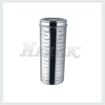 Spaghetti Canister, Stainless Steel Spaghetti Canister, Kitchen Spaghetti Canister