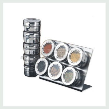 Magnetic Spice Canister, Steel Magnetic Spice Canister, Stainless Steel Magnetic Spice Canister, Spice Canisters