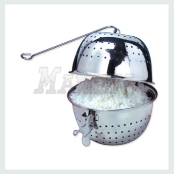 Rice Maker with Lifter, Stainless Steel Rice Maker with Lifter, Stainless Steel Cookware, Kitchen Steel Rice Maker