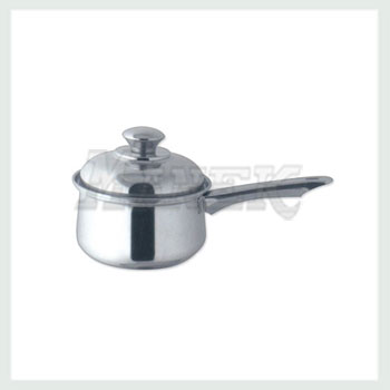 Belly Sauce Pan, Stainless Belly Sauce Pan, Stainless Steel Belly Sauce Pan with Cover and Handle, Stainless Steel Cookware