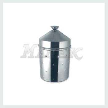 Dot Canister with Conical Lid, Stainless Steel Dot Canister with Conical Lid, Kitchen Dot Canister